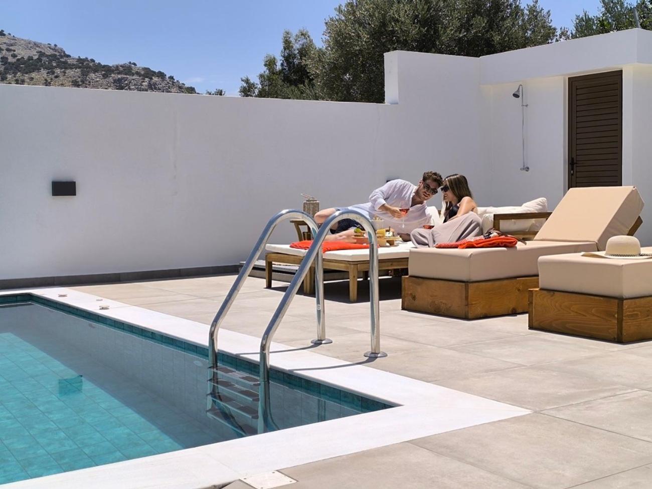 Valantina'S & Mannouel Lardos Luxury Villas Exteriör bild