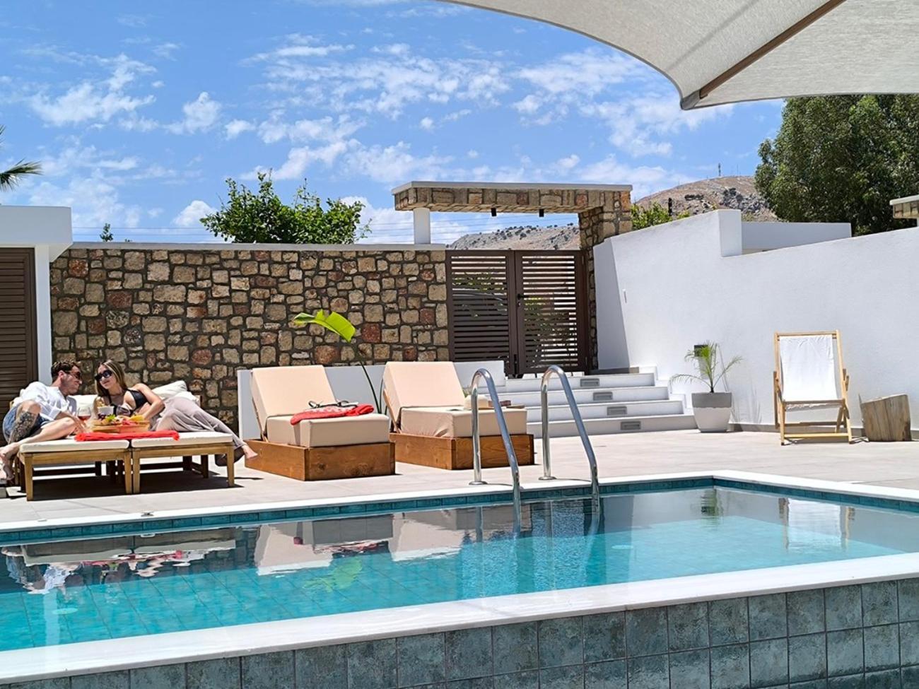 Valantina'S & Mannouel Lardos Luxury Villas Exteriör bild